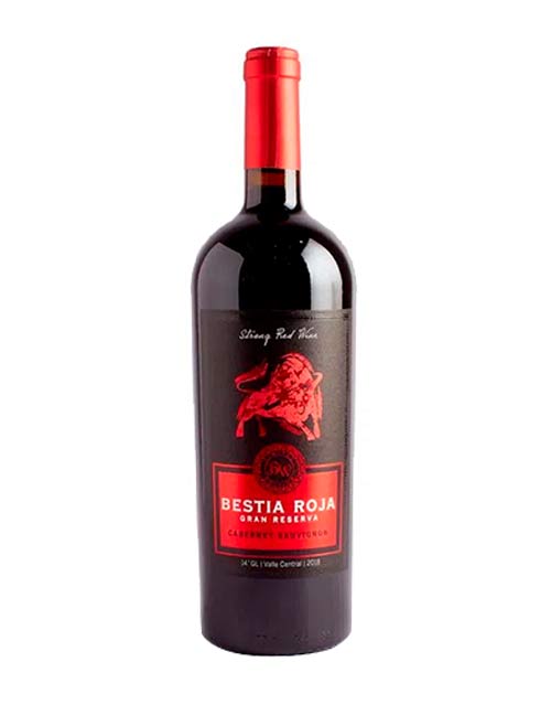 Bestia roja reserva cabernet sauvignon 750cc