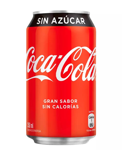 Coca cola sin azucar 350cc