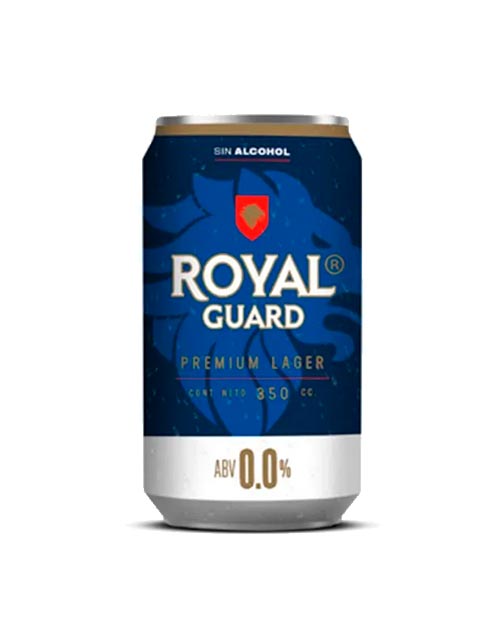 Royal guard premium lager sin alcohol 350cc