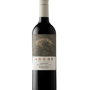 Vino adobe orgánico carmenere 750cc